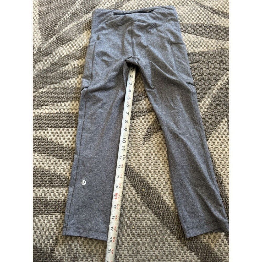 Lululemon Leggings Crop grey Side Black Size 4 25-DH23